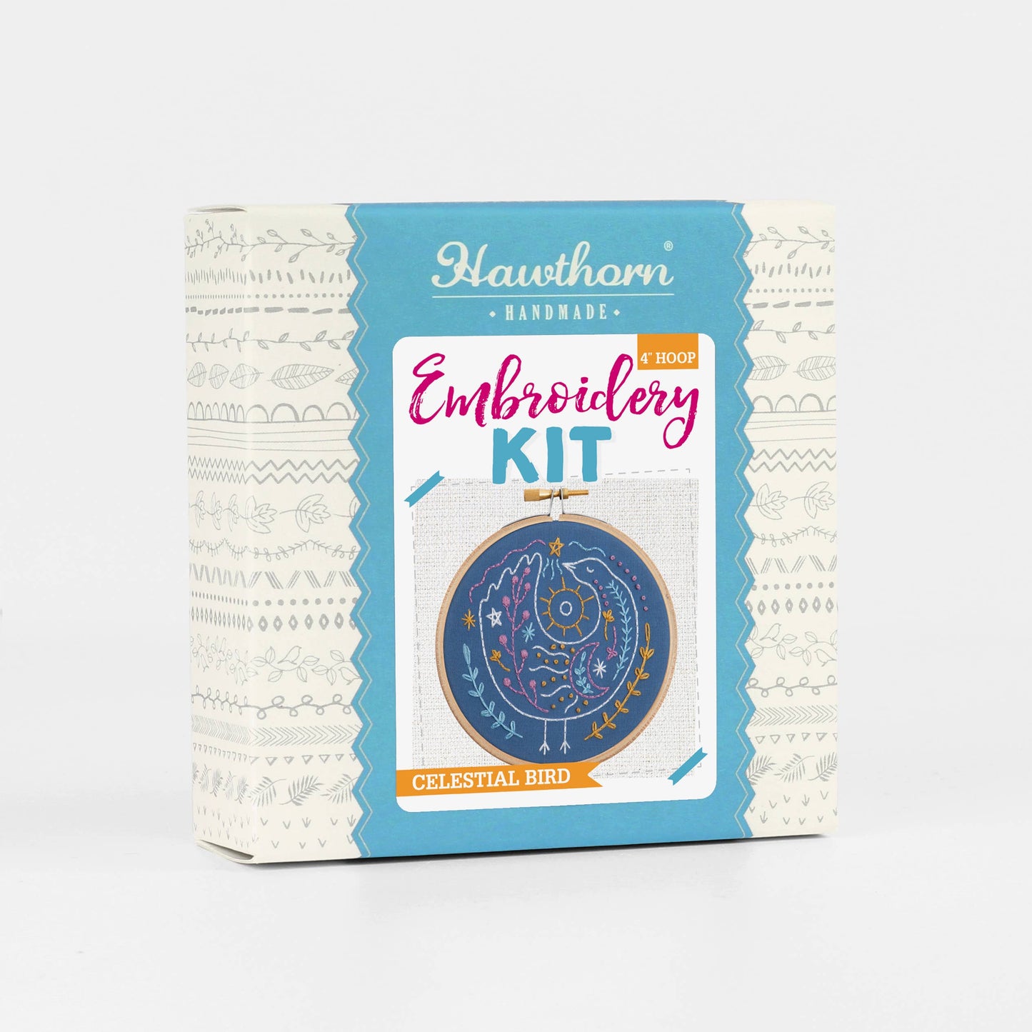 Celestial Bird Mini Embroidery Kit, Complete Craft Kit for Beginners