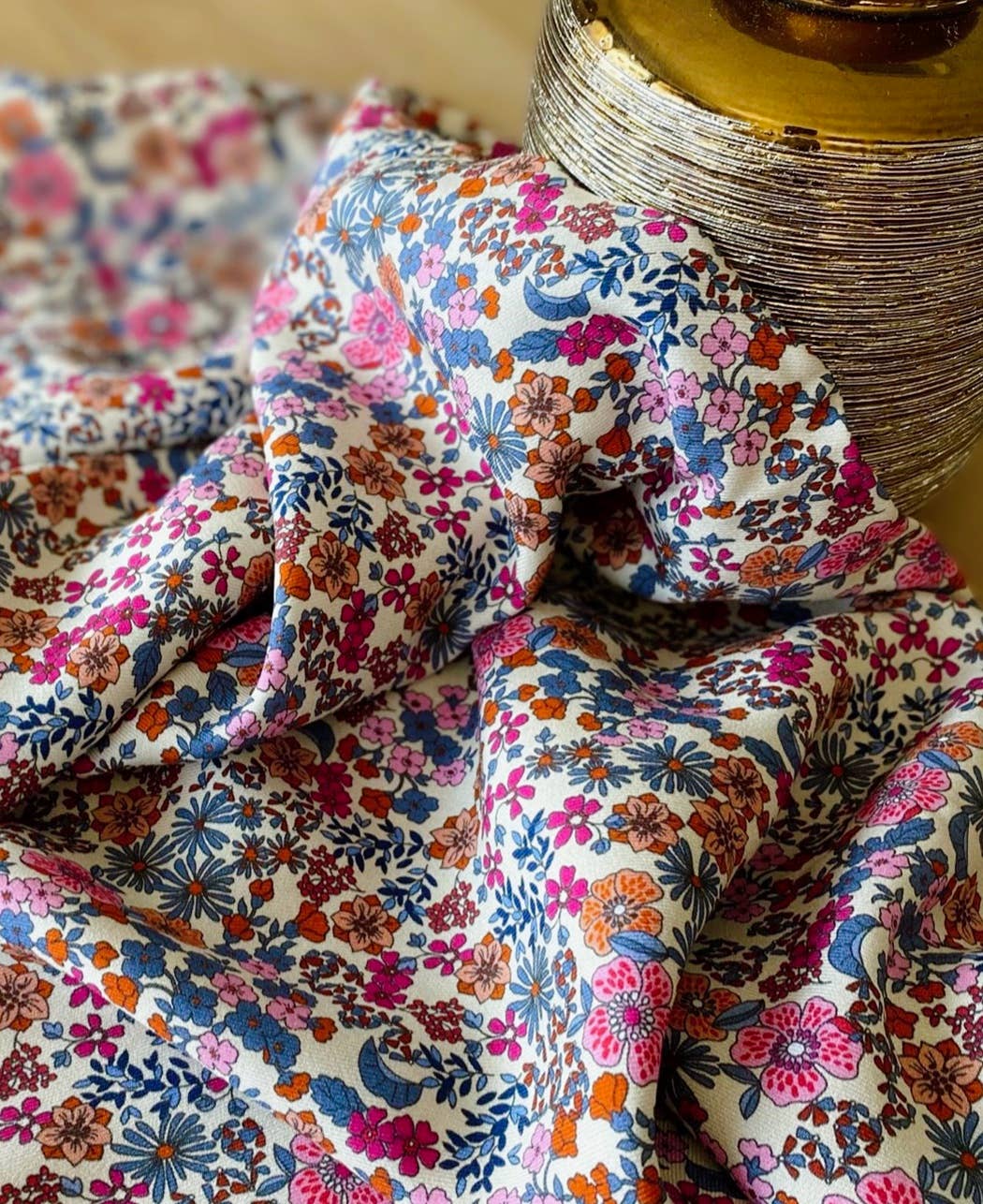 Just In - Ditsy Floral Viscose Twill Dressmaking Fabric 'Serena' Designed by My Dress Made