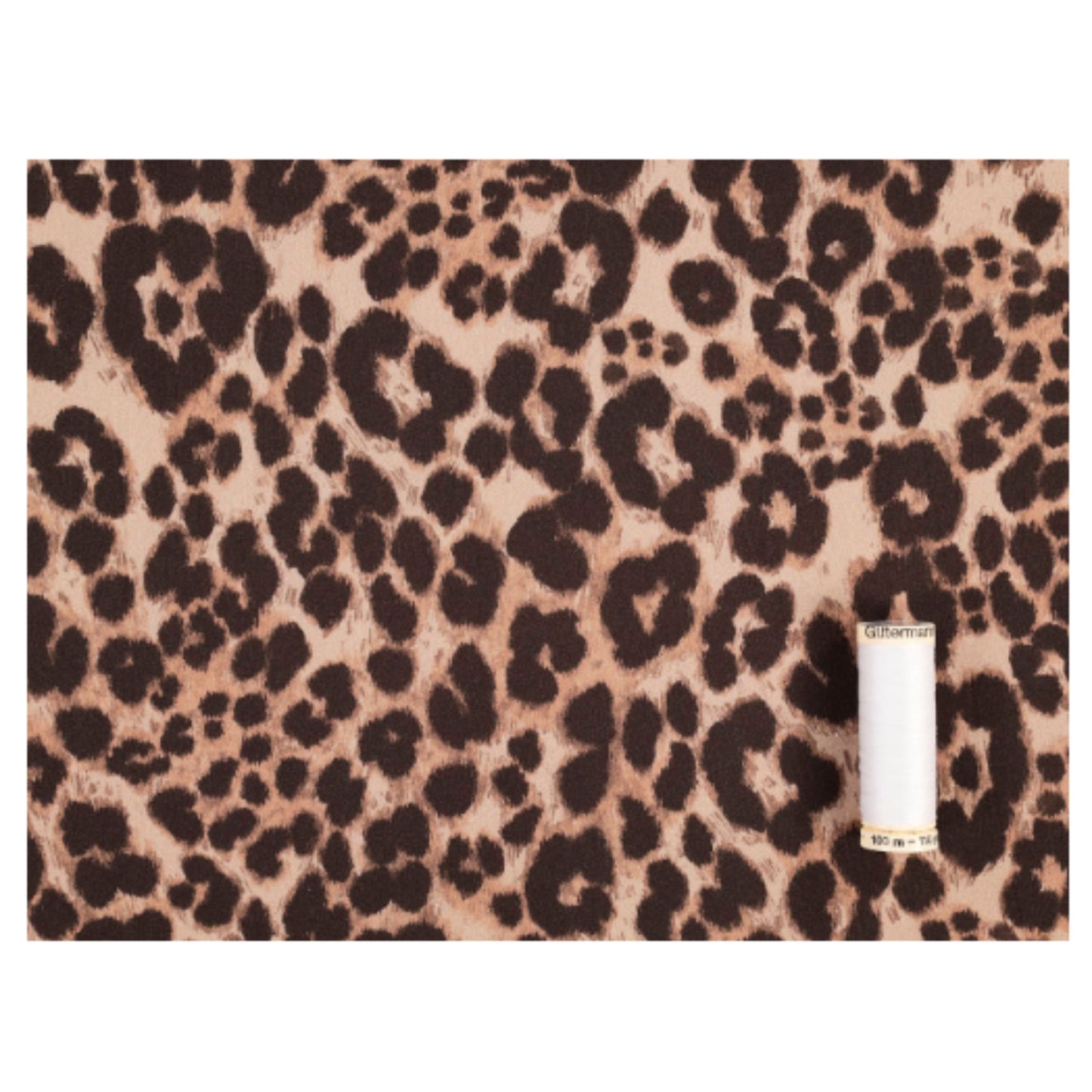 Fabric Godmother Ace Animal Print Cotton Poplin - Brown