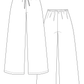 Patron de couture pour pantalons et shorts à taille élastique Aulio, patron papier, tailles XS à XXL