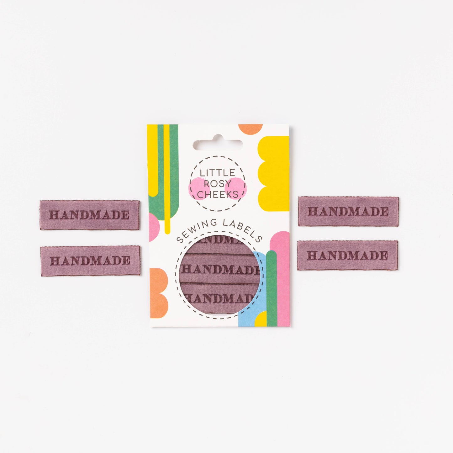 Étiquettes tissées à coudre Little Rosy Cheeks - Velours fait main LILAS