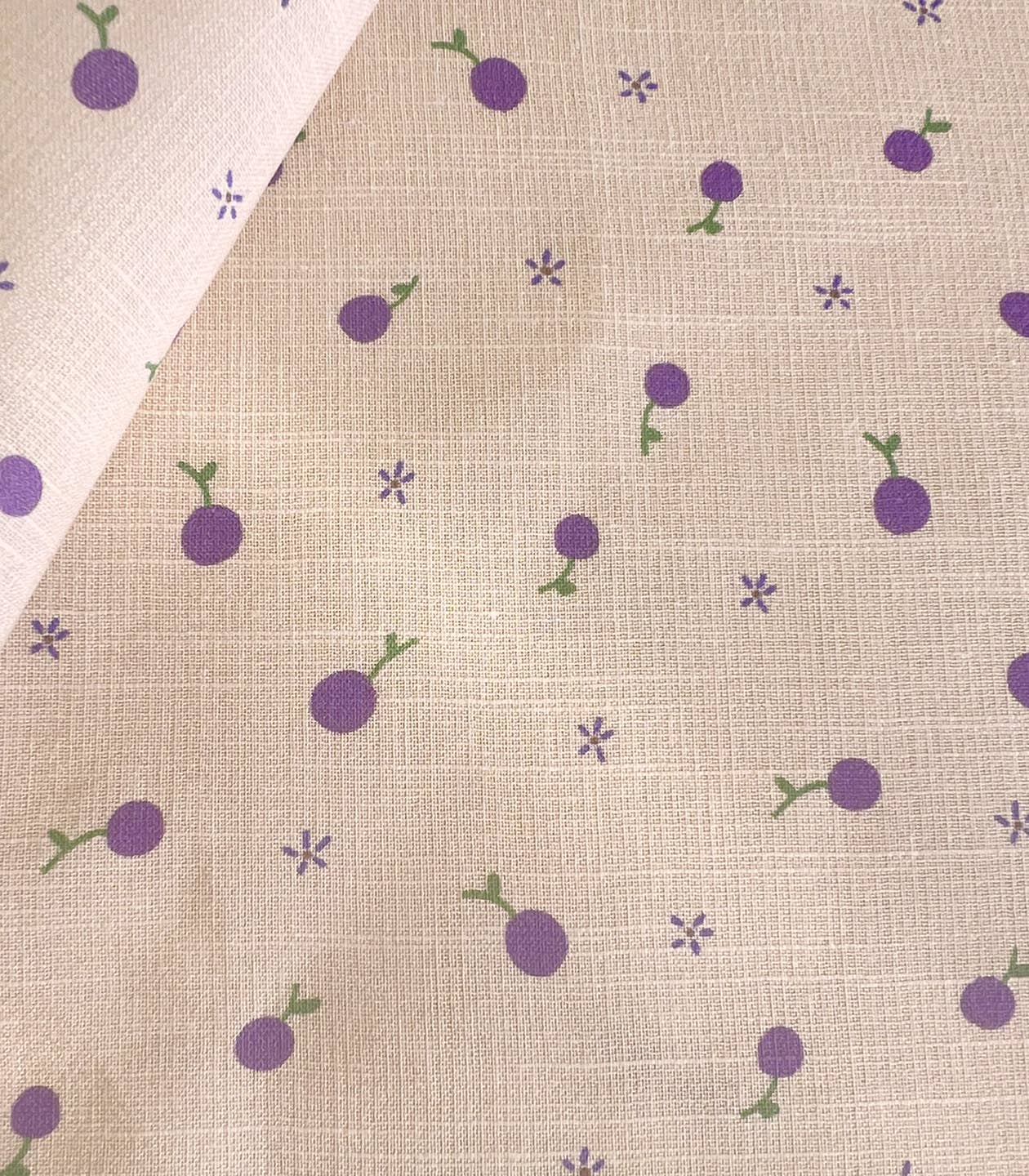 Tissu de couture en viscose et coton « Prunette » du créateur français Cousette
