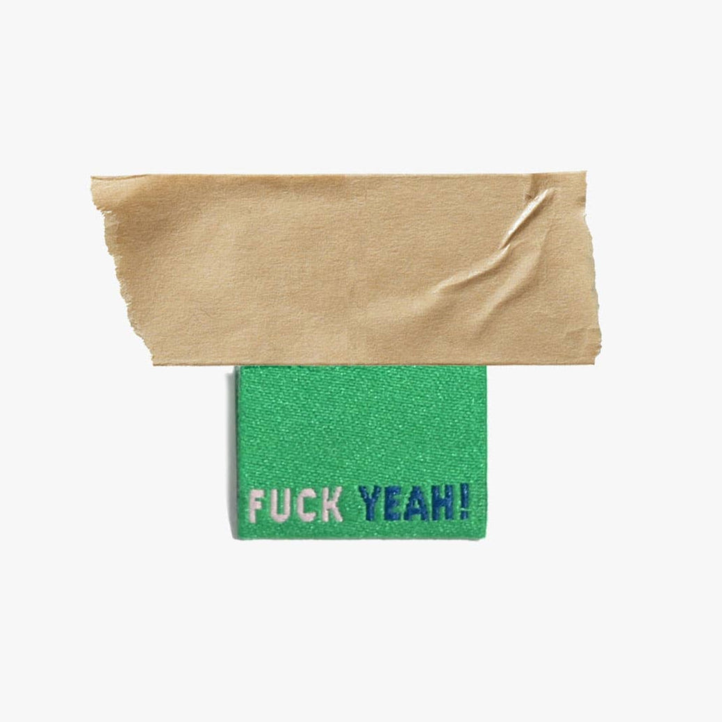 Fuck Yeah! Sewing Labels in 2025 Colours by Kylie and the Machine, Sweary Sewist 2