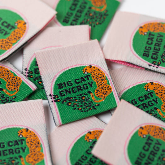 Little Rosy Cheeks Sewing Labels - Big Cat Energy