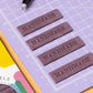 Étiquettes tissées à coudre Little Rosy Cheeks - Velours fait main LILAS