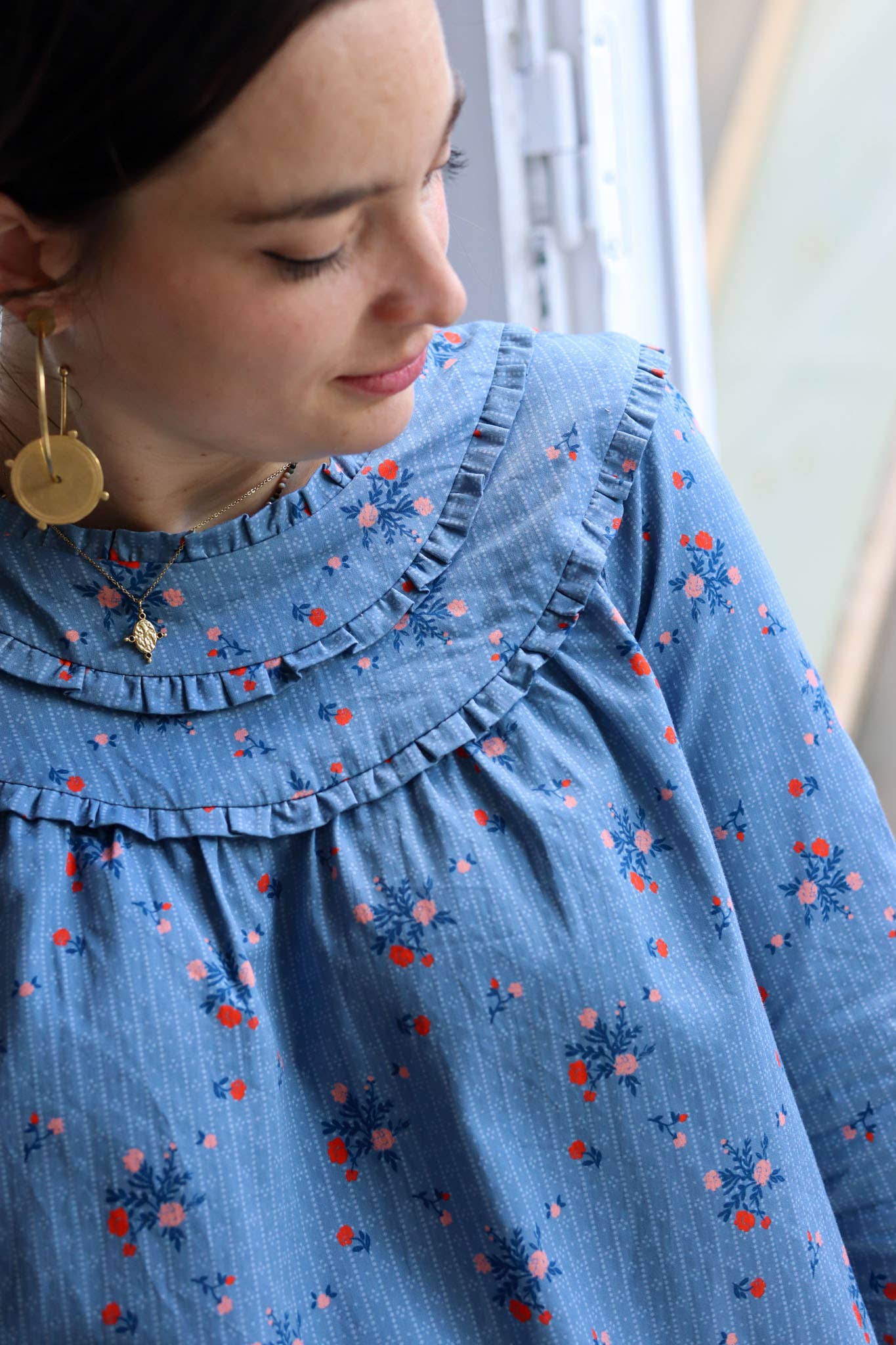 Tissu de confection en satin de coton « Symphony » de Lise Tailor - Collection Printemps 2025