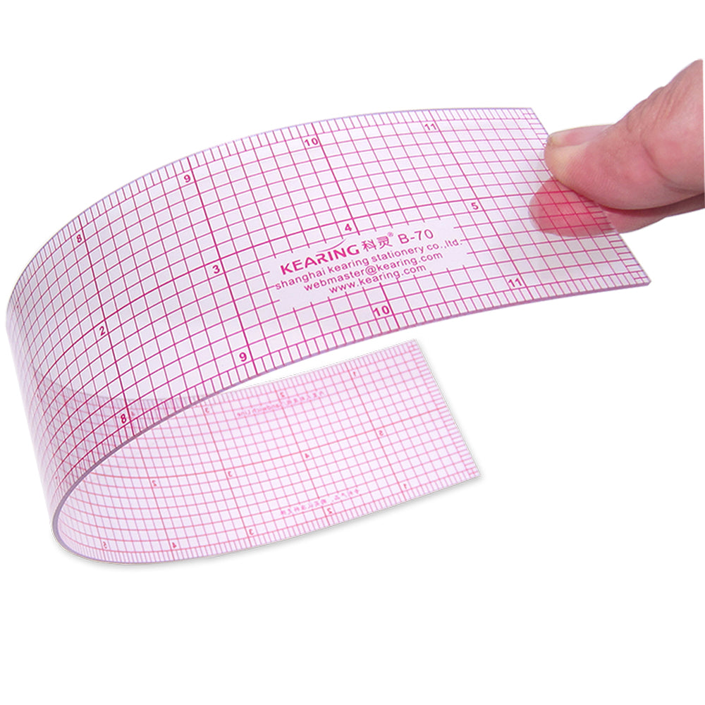 Pink 2" flexible quilting ruler