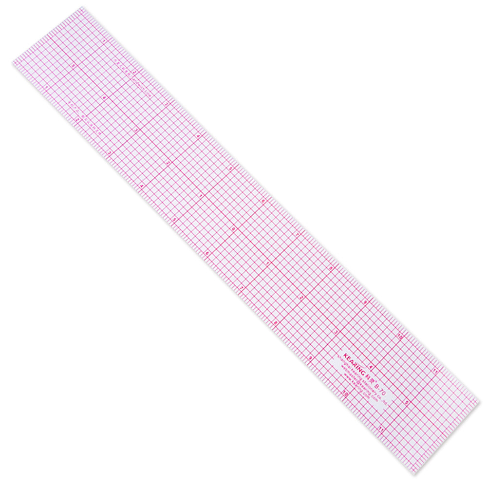 Kearing 2" Wide Transparent Pattern Grading Ruler Available in 18" or 12" Lengths