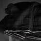 Quilted Jacquard Indian Cotton Dressmaking Fabric in 'Lunar Black’ by Merchant and Mills