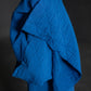 Quilted Jacquard Indian Cotton Dressmaking Fabric in 'Blue Pop’ by Merchant and Mills