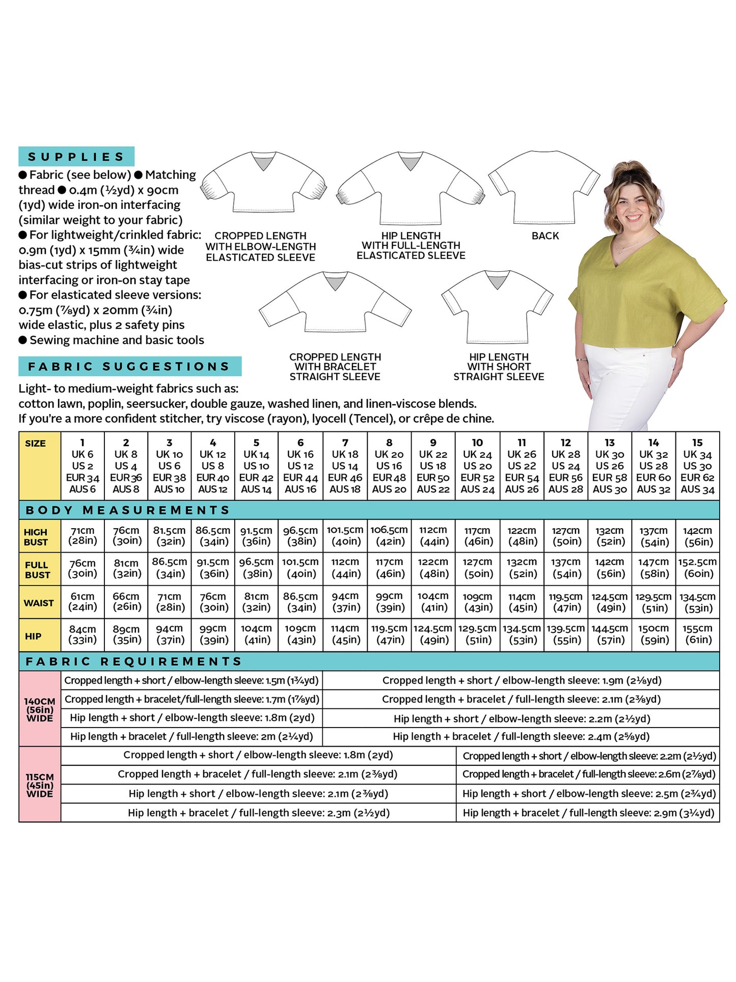 Tilly and the Buttons, Samara Top, Dressmaking Pattern for Beginners