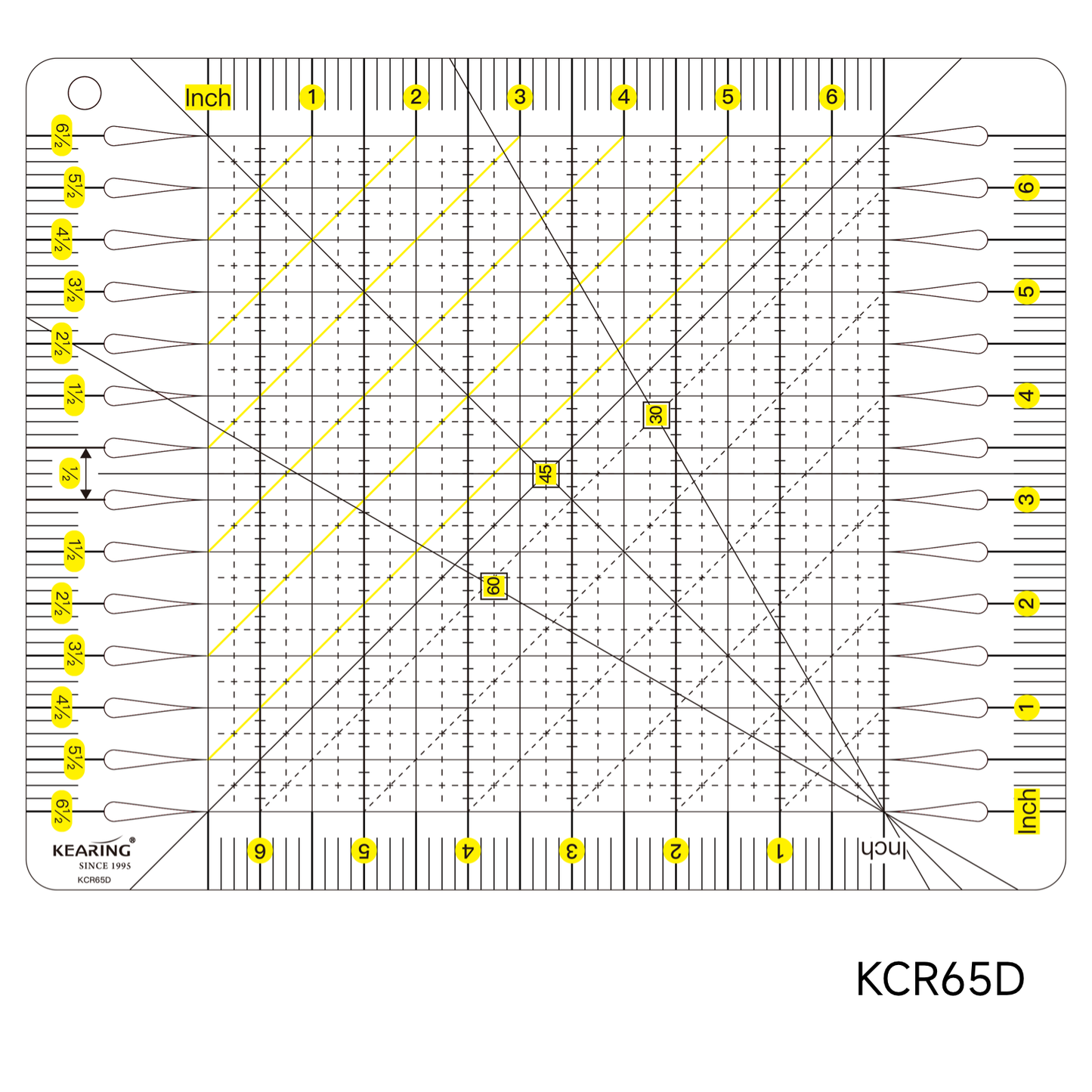 Slotted Quilting Ruler
