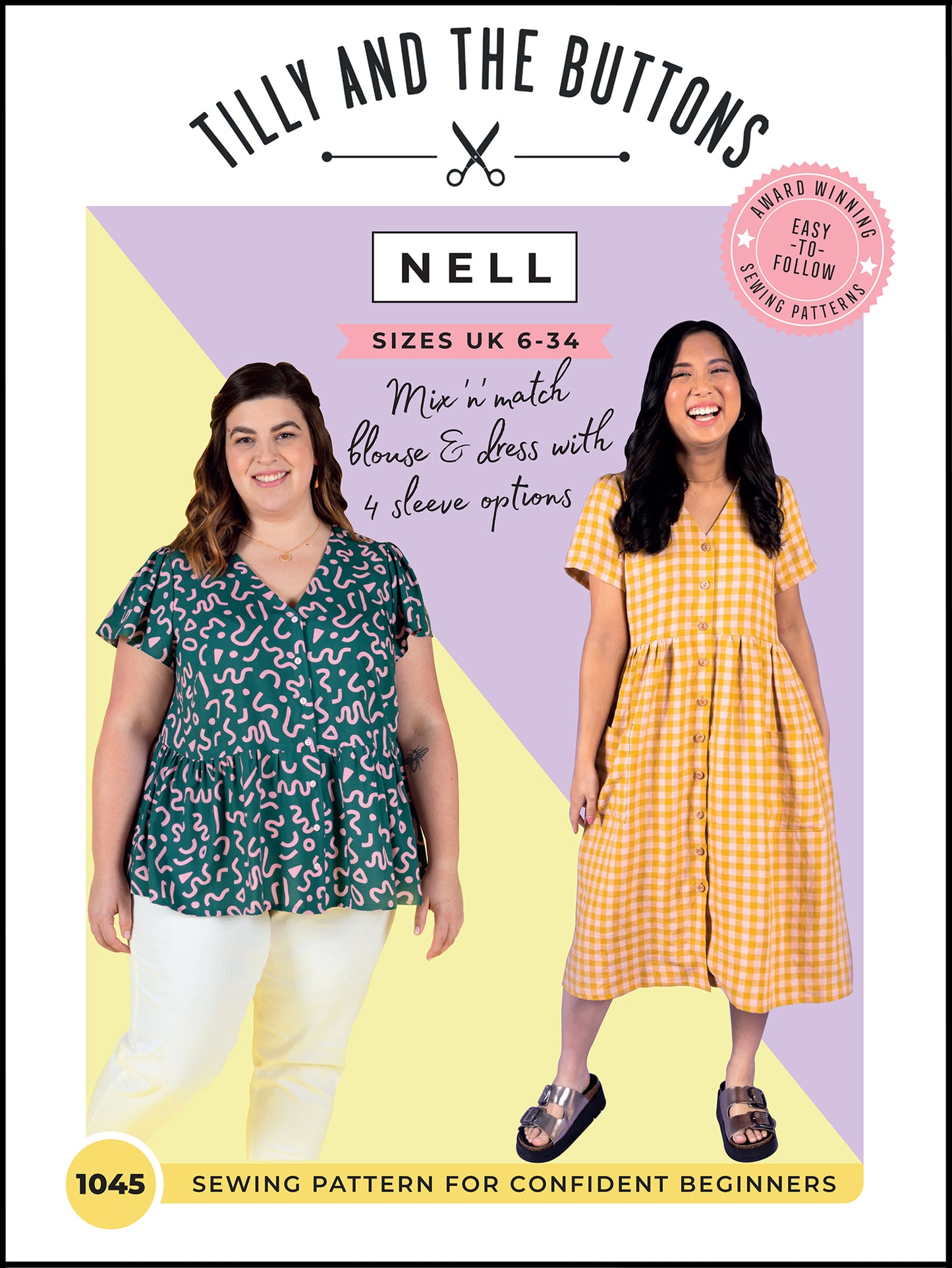 Tilly and the Buttons, Nell Dress and Blouse, Dressmaking Pattern for Confident Beginners