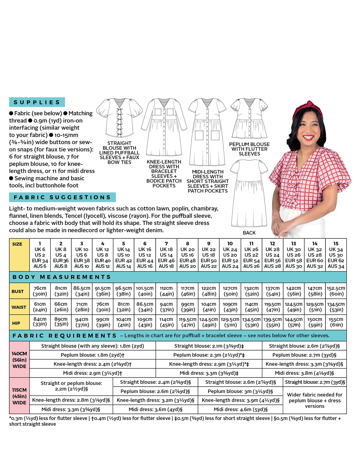 Tilly and the Buttons, Nell Dress and Blouse, Dressmaking Pattern for Confident Beginners