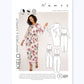 Kielo Wrap Dress & Jumpsuit Sewing Pattern by Named