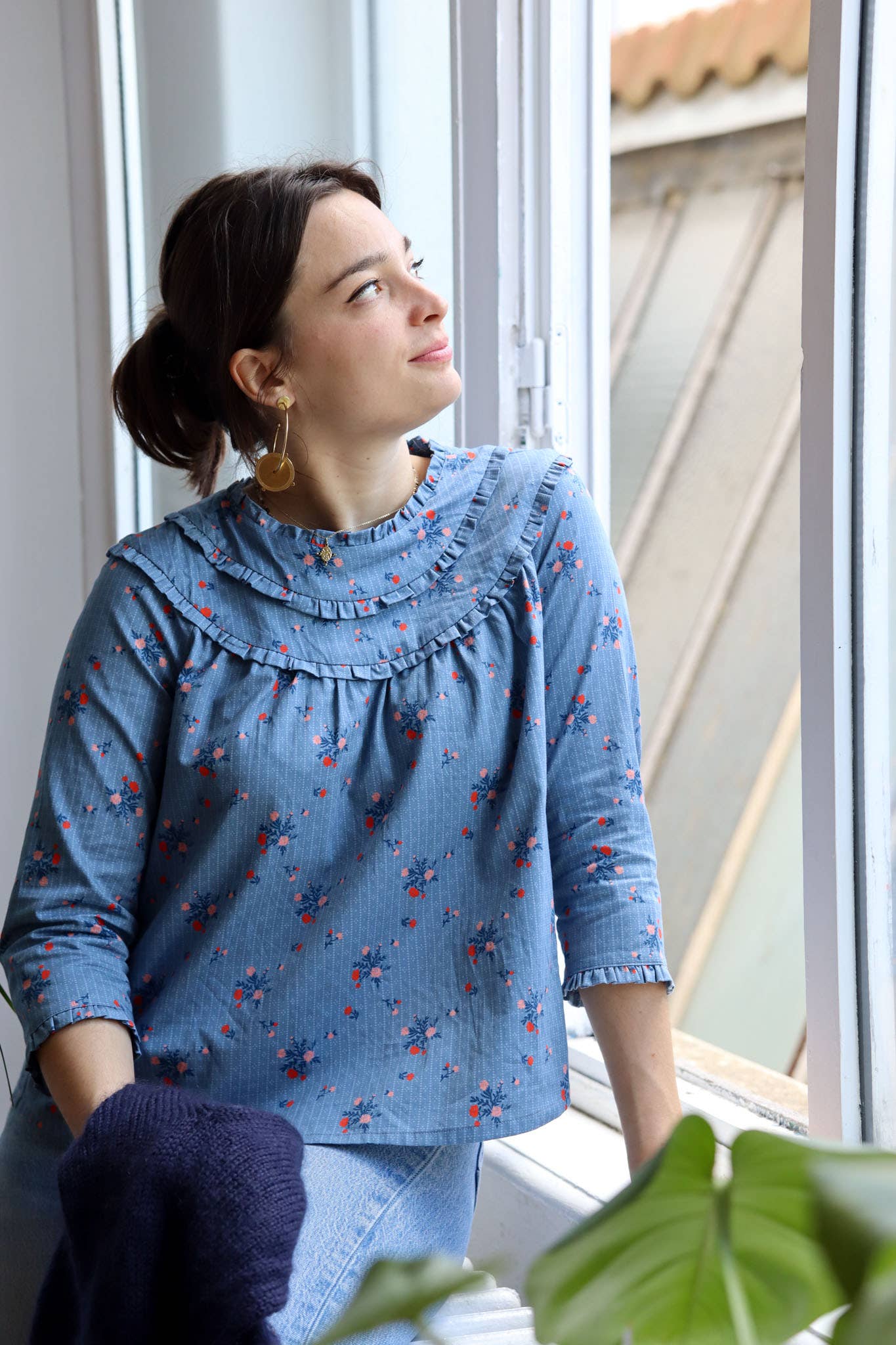 Tissu de confection en satin de coton « Symphony » de Lise Tailor - Collection Printemps 2025