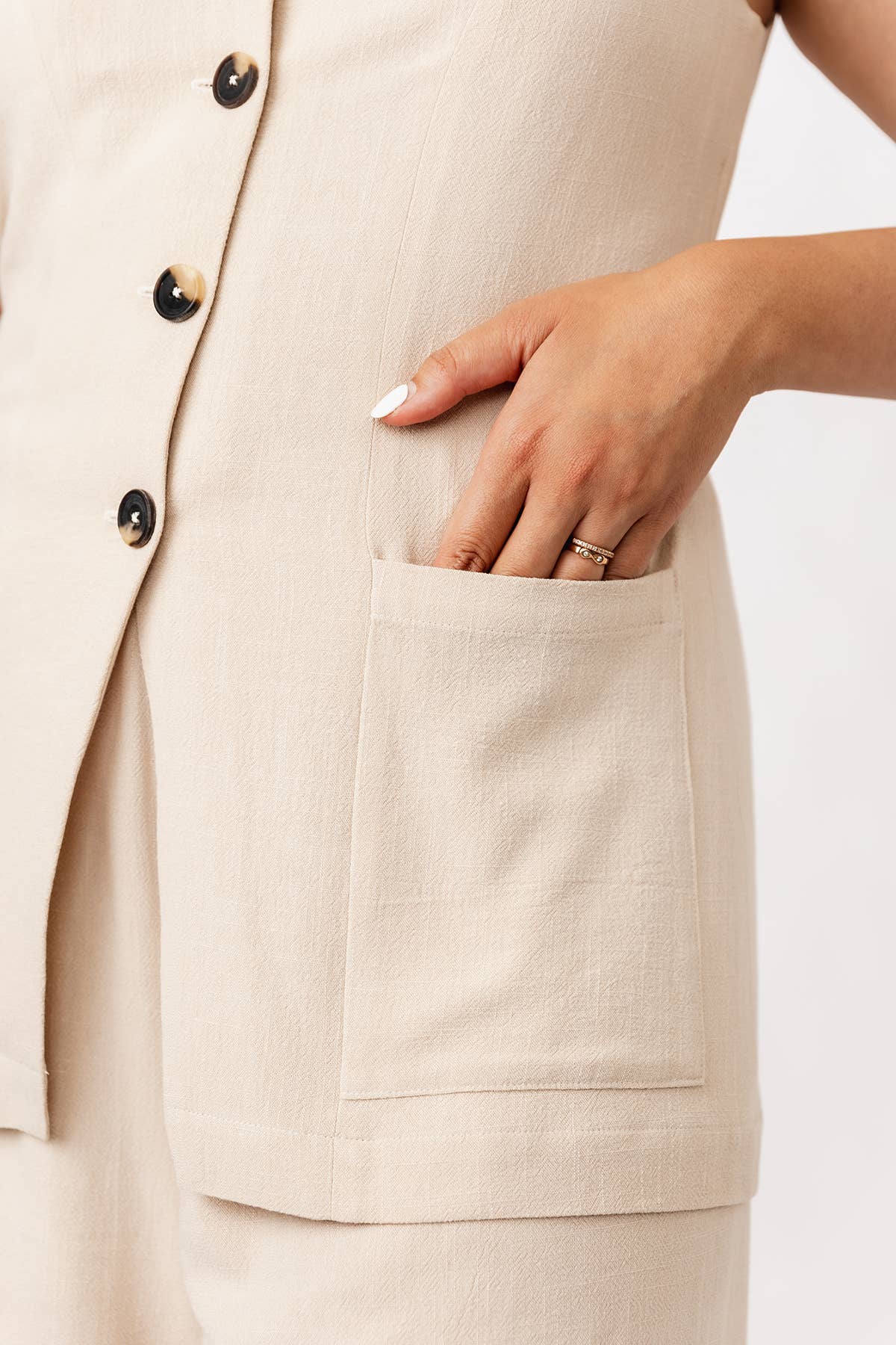 Patron de couture pour robe boutonnée et gilet Asteri par Named, patron papier, tailles 4 à 28