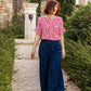 Viscose Dressmaking Fabric 'Bagheera' by Eglantine et Zoé in Pomegranate Red