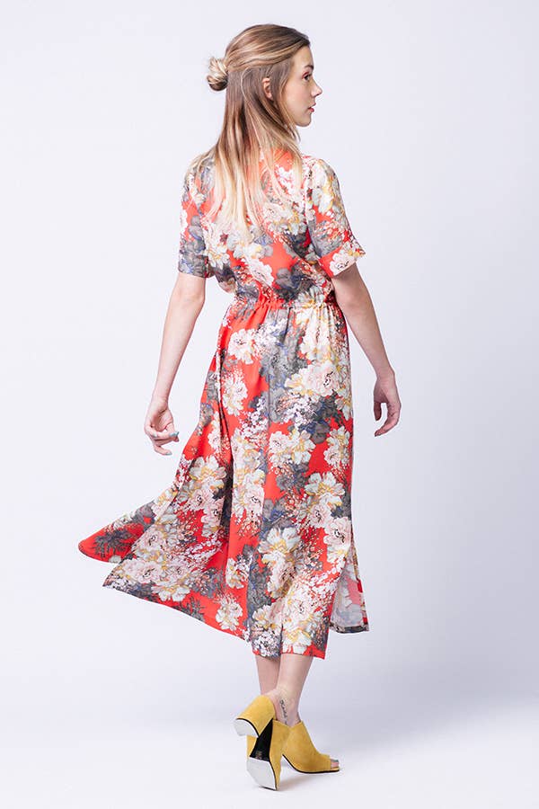 Patron de couture pour robe chemise Reeta par Named, patron papier, tailles 4 à 28