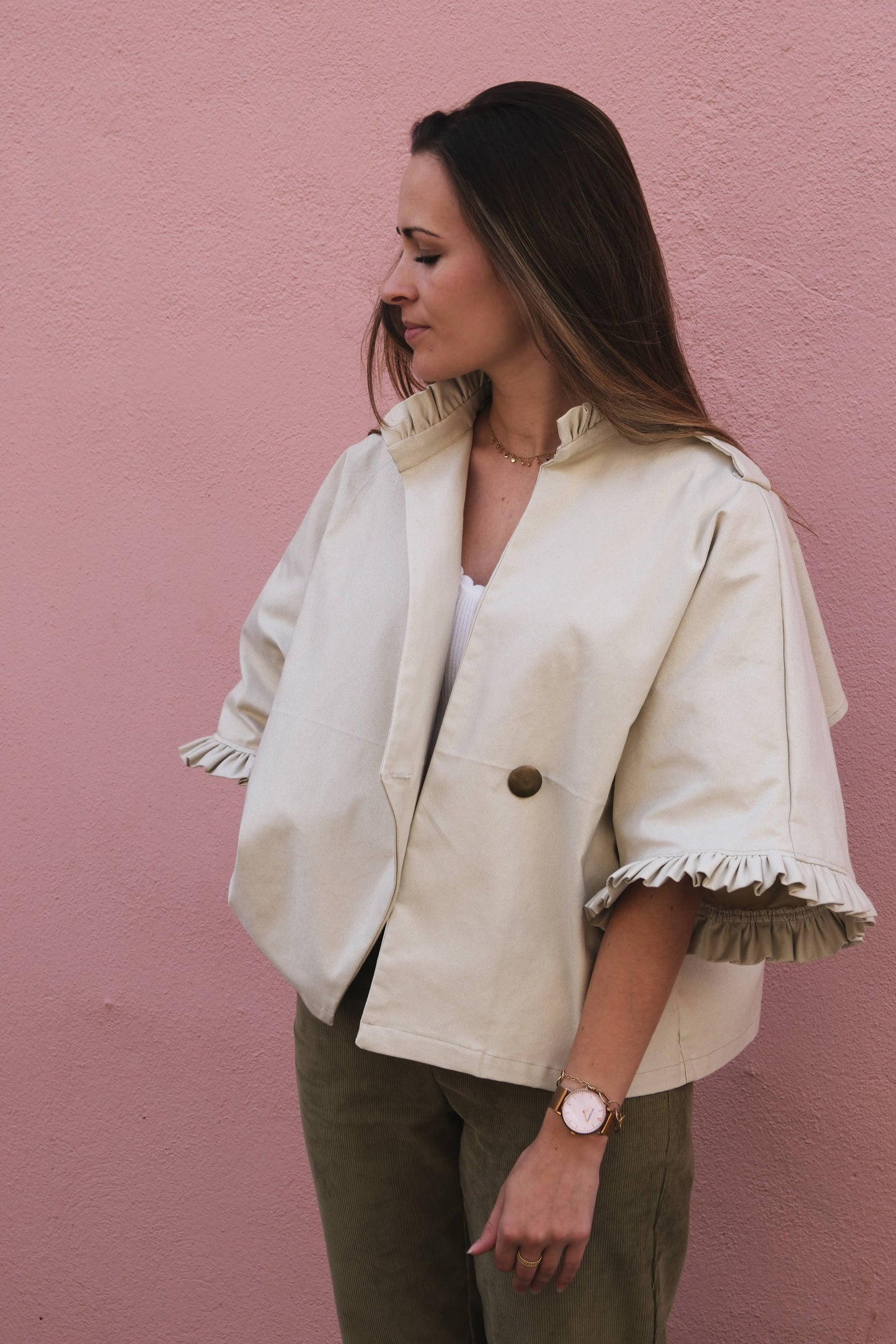 Alixia Trench Coat Paper Sewing Pattern by Cha' coud