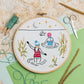 Wild Swimming Embroidery Kit (Swim), Complete Craft Kit