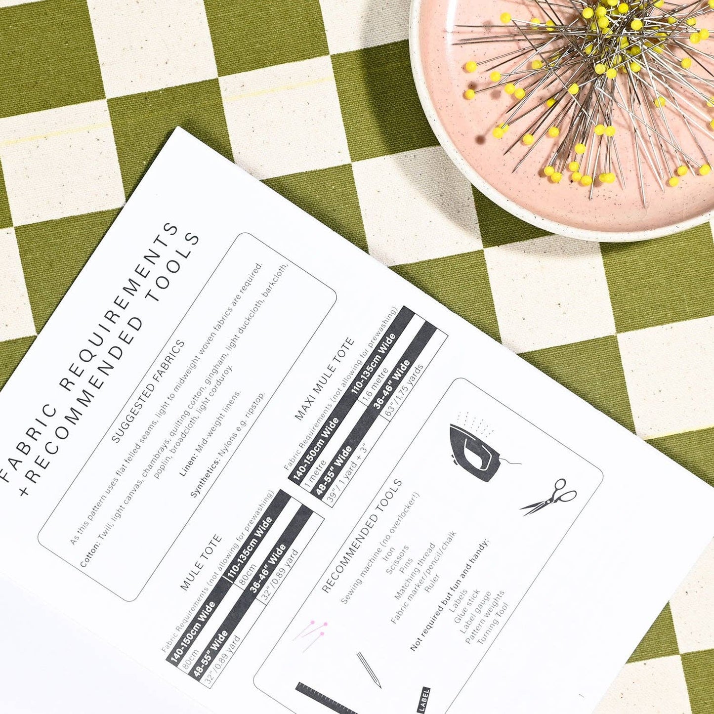 Mule Tote Bag Sewing Pattern by Kylie And The Machine, Beginner Friendly Printed Paper Pattern