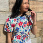 Just In - Vibrant Floral Viscose Dressmaking Fabric 'Naia' Designed by My Dress Made