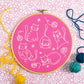 Crafty Cats Embroidery Kit, Complete Craft Kit for Beginners