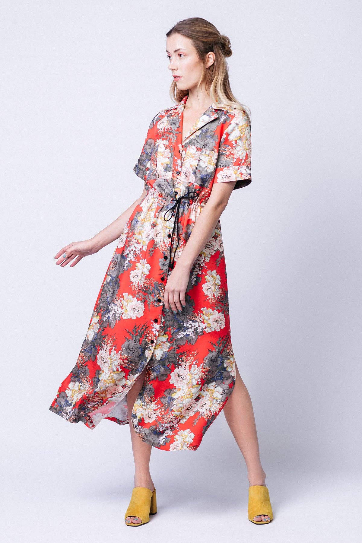 Patron de couture pour robe chemise Reeta par Named, patron papier, tailles 4 à 28