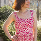 Viscose Dressmaking Fabric 'Bagheera' by Eglantine et Zoé in Pomegranate Red