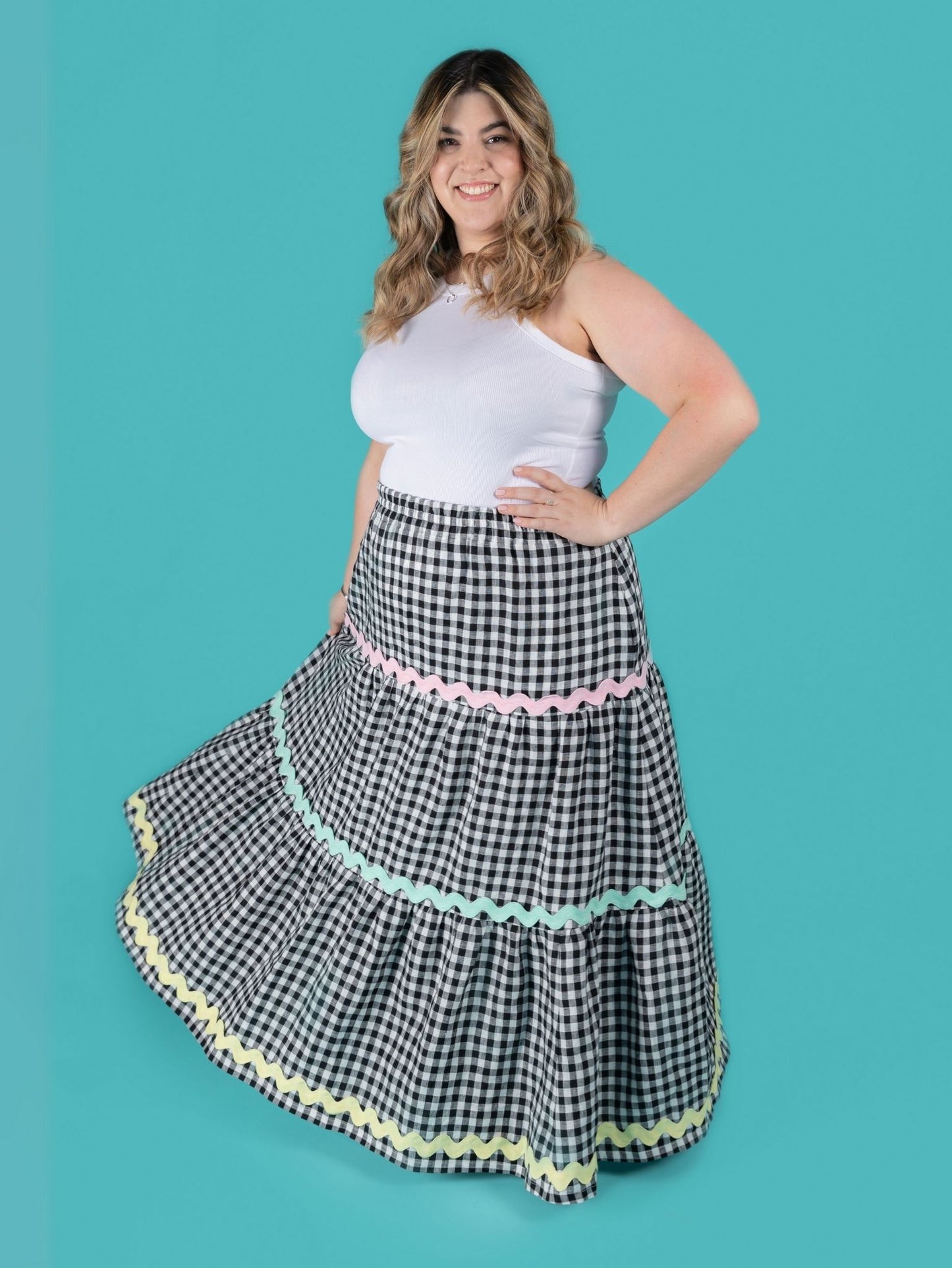 Tilly and the Buttons, Luella Tiered Skirt, Dressmaking Pattern for Confident Beginners