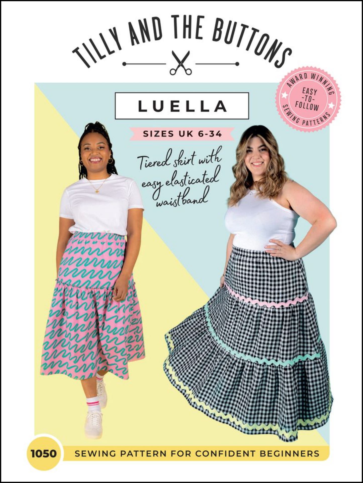 Tilly and the Buttons, Luella Tiered Skirt, Dressmaking Pattern for Confident Beginners