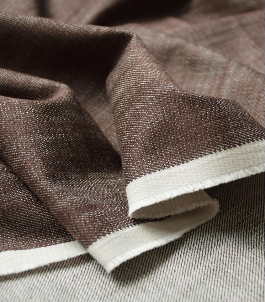 Cocoa Denim Fabric by Cousette
